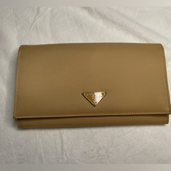 Prada Beige / yellow Nylon Long Wallet 💛 - Picture 1 of 16